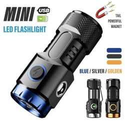 mini multi function rechargeable led flashlight