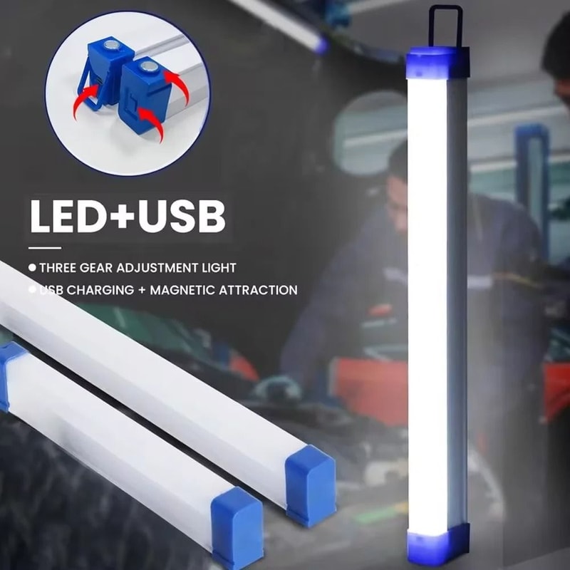 Portable Magnetic LED Tube Camping Light 0
