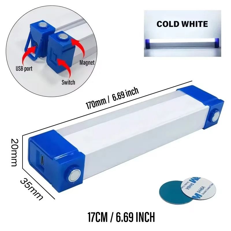Portable Magnetic LED Tube Camping Light 7
