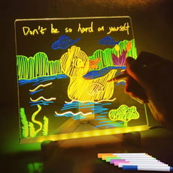 led acrylic message and creative drawing board