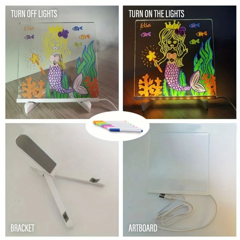 LED Acrylic Message And Creative Drawing Board 6