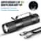 UltraBright LED Tactical Mini Flashlight USB Rechargeable Portable Torch 0