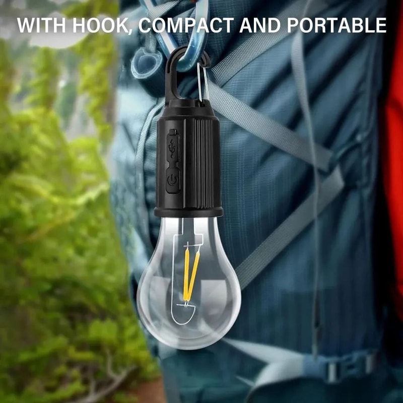 Portable Hanging LED Camping Lantern USB Rechargeable Outdoor Emergency Light 3