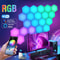 Intelligent Hexagonal RGB Wall Lamp DIY Music Rhythm Ambient Night Light 0