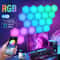 Intelligent Hexagonal RGB Wall Lamp DIY Music Rhythm Ambient Night Light 1
