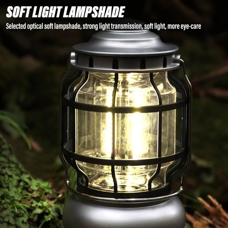Vintage Dimmable LED Camping Lantern HighOutput Portable Outdoor Searchlight 2