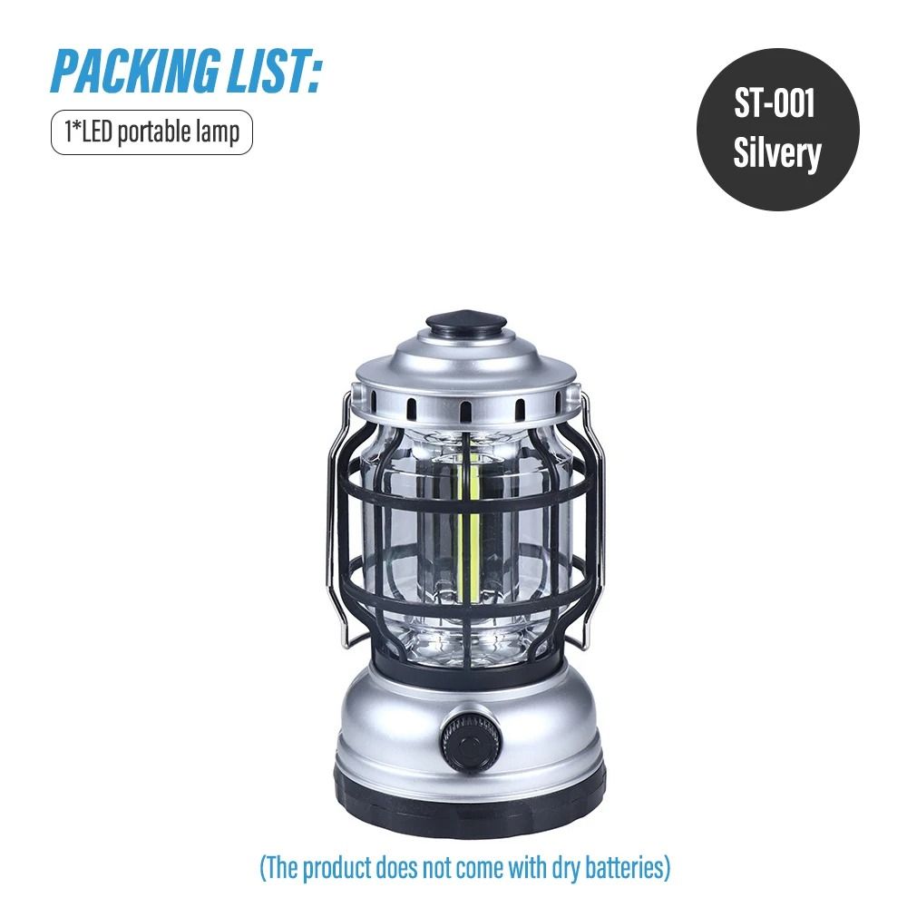 Vintage Dimmable LED Camping Lantern HighOutput Portable Outdoor Searchlight 8