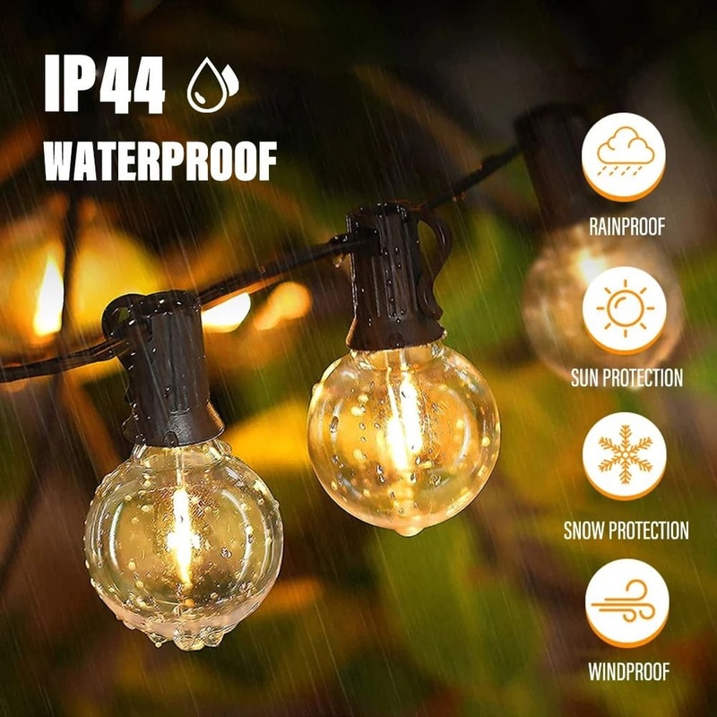 Weatherproof G40 Globe LED String Lights Vintage Outdoor Garden Garland 0