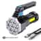 7LED HighPower Tactical Torch Lightweight Rechargeable Searchlight With COB Side Light 0