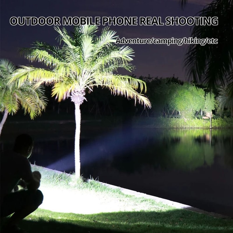 7LED HighPower Tactical Torch Lightweight Rechargeable Searchlight With COB Side Light 2