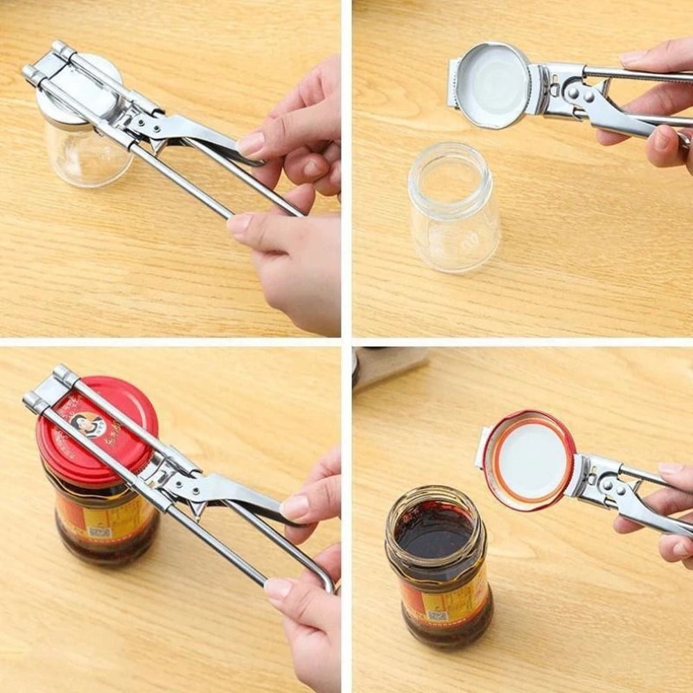Adjustable Stainless Steel Jar Opener MultiFunction LaborSaving Kitchen Tool 4
