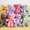 Charming Ribbon Teddy Bear Premium Soft Plush Toy For Gifting Decor 0