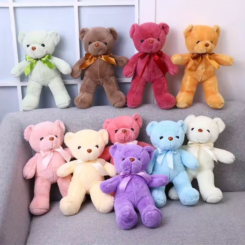 Charming Ribbon Teddy Bear Premium Soft Plush Toy For Gifting Decor 4