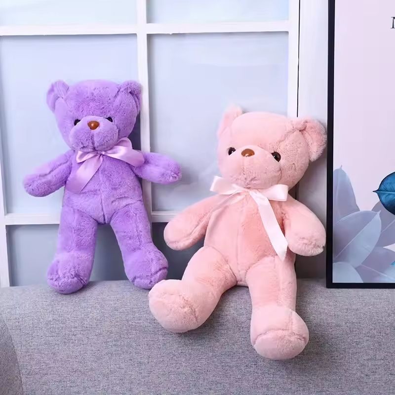 Charming Ribbon Teddy Bear Premium Soft Plush Toy For Gifting Decor 5