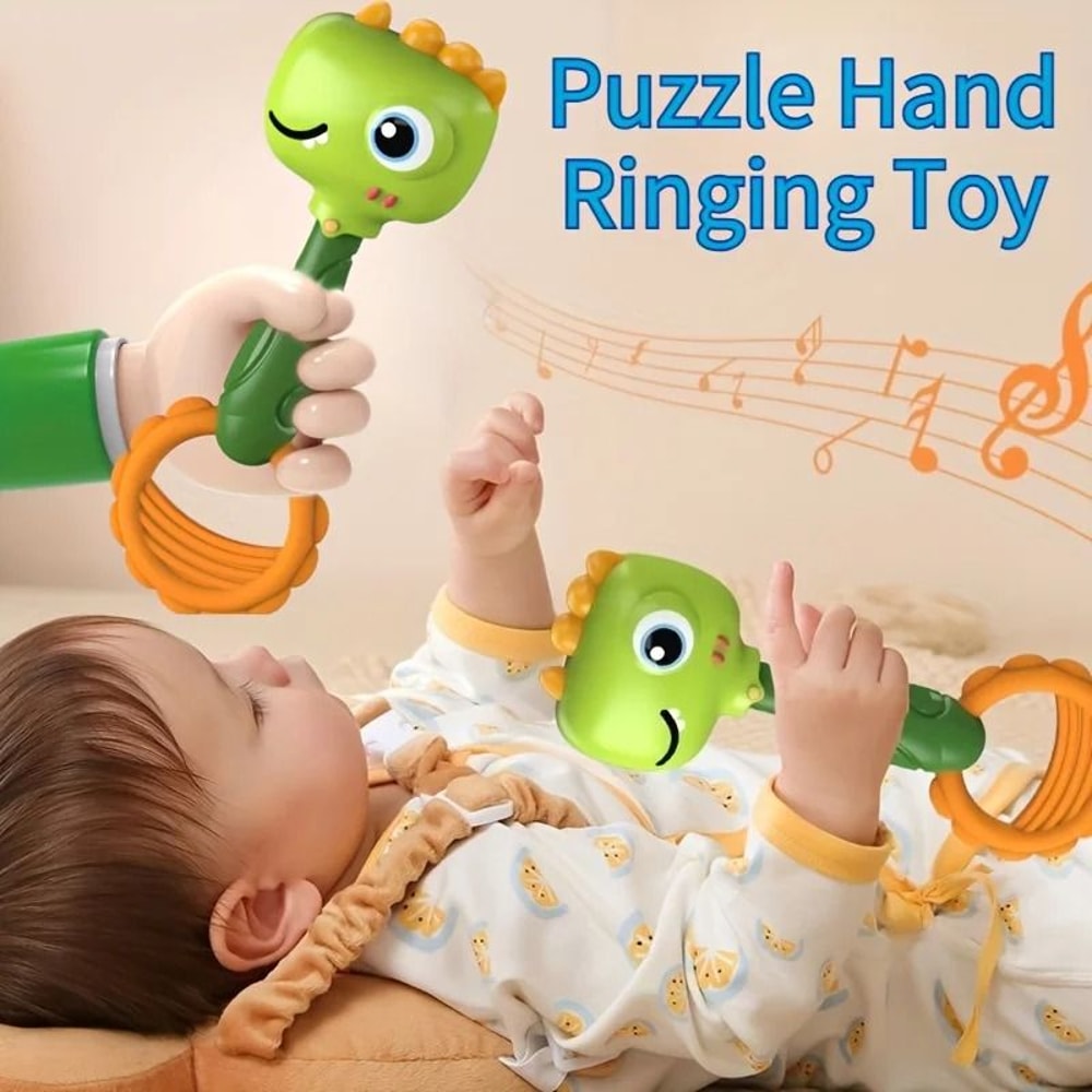 Soft Sensory Hand Chime Toy Interactive Animal Plush For Early Development 4