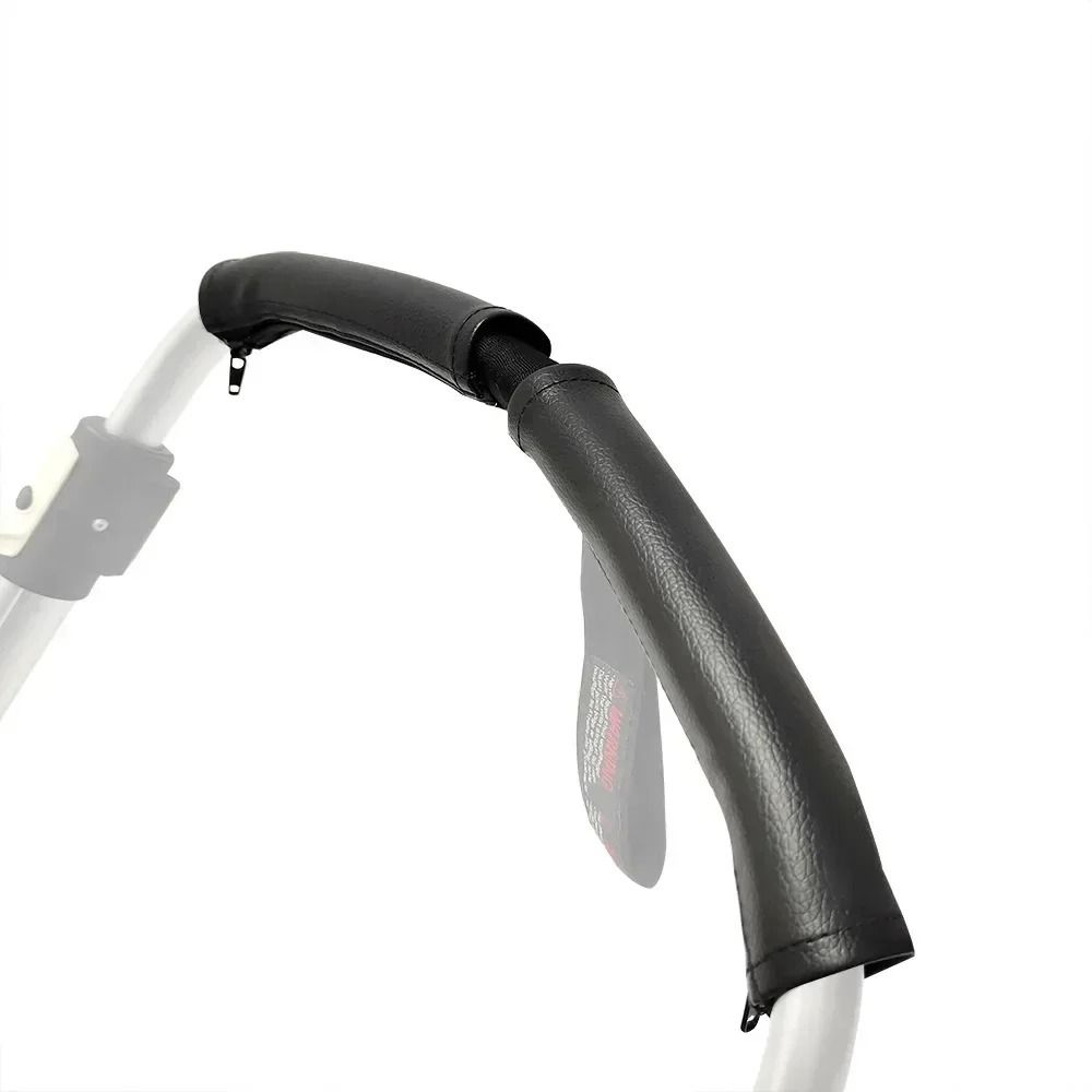 Premium PU Leather Stroller Handle Covers Universal Comfort Protection Sleeves 0