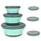 3Piece SpaceSaving Collapsible Bowl Set Airtight Portable Food Storage 2