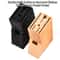 Universal Wooden MultiSlot Knife Block EcoFriendly Kitchen Tool Organizer 0