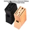 Universal Wooden MultiSlot Knife Block EcoFriendly Kitchen Tool Organizer 0
