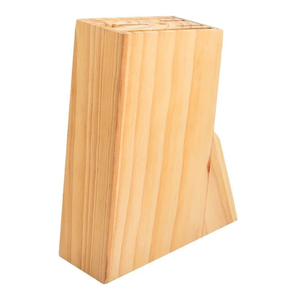 Universal Wooden MultiSlot Knife Block EcoFriendly Kitchen Tool Organizer 5