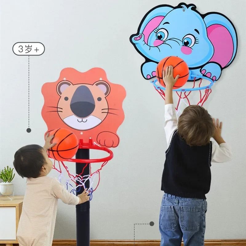 Animal Friends Kids Basketball Hoop Kit Creative Indoor Outdoor Sport Set 2