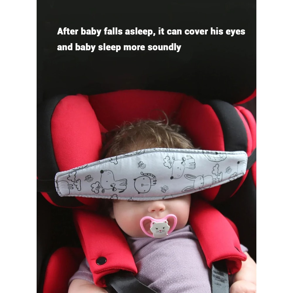 Comfortable Baby Head Support Belt Adjustable Sleep Positioner For Car Seats Strollers 3