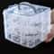 3Layer 18Grid Modular Storage Organizer Stackable Transparent Case For Jewelry Toys 6