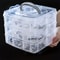 3Layer 18Grid Modular Storage Organizer Stackable Transparent Case For Jewelry Toys 6