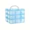 3Layer 18Grid Modular Storage Organizer Stackable Transparent Case For Jewelry Toys 8