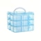3Layer 18Grid Modular Storage Organizer Stackable Transparent Case For Jewelry Toys 8