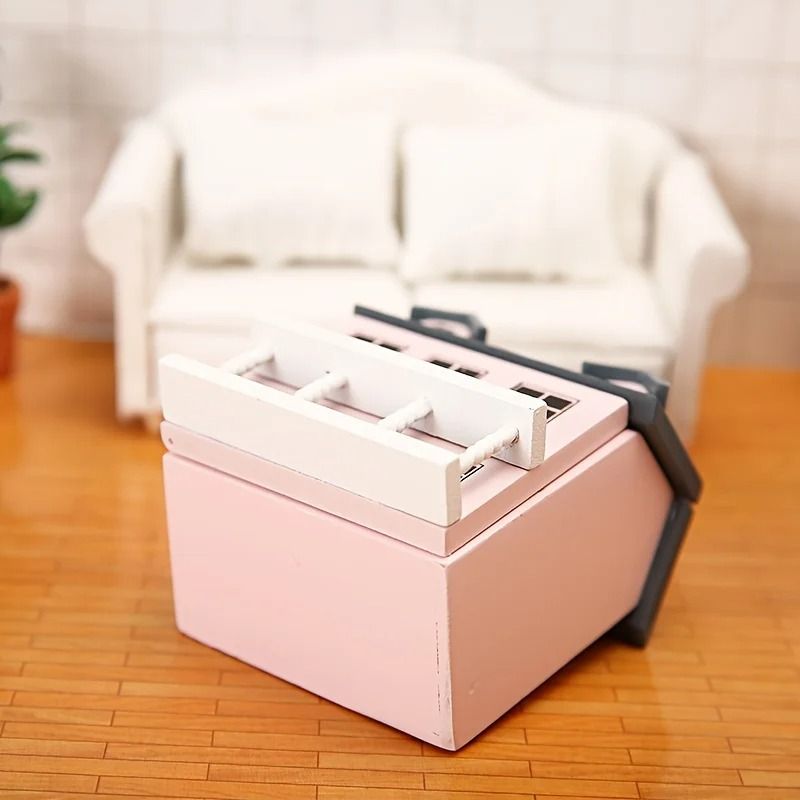 Miniature Pocket Villa Furniture Set Charming Dollhouse Decor Accessories 4