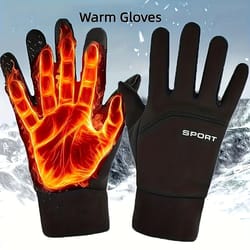 winter performance multisport gloves – windproof & thermal touchscreen tech