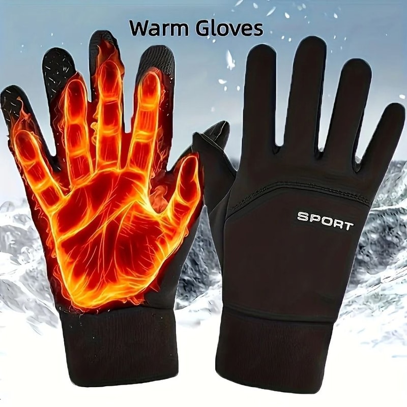 Winter Performance Multisport Gloves Windproof Thermal Touchscreen Tech 0