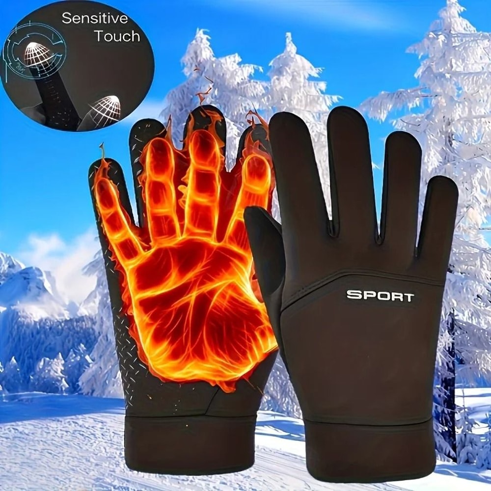 Winter Performance Multisport Gloves Windproof Thermal Touchscreen Tech 3