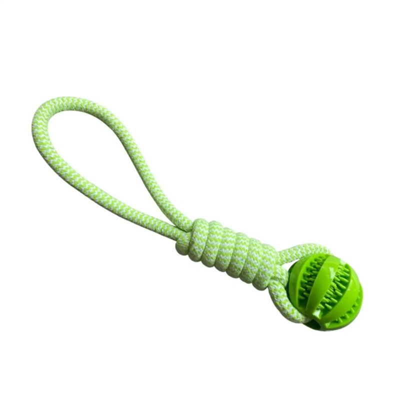 Interactive TreatDispensing Rope Ball Durable Dental Care Toy For Small Medium Dogs 6