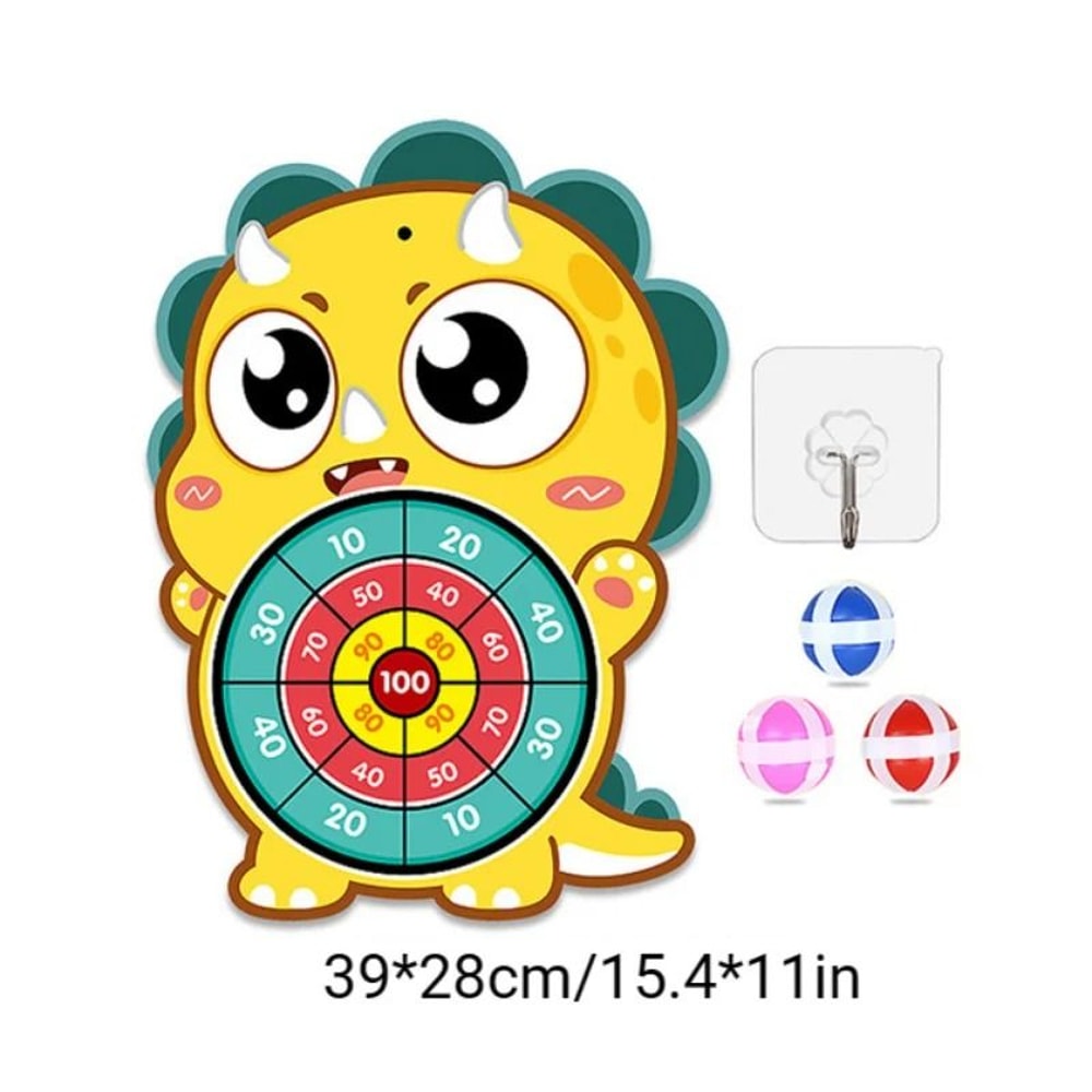 Montessori Sticky Ball Dart Board Large Interactive Target Game For Kids 9