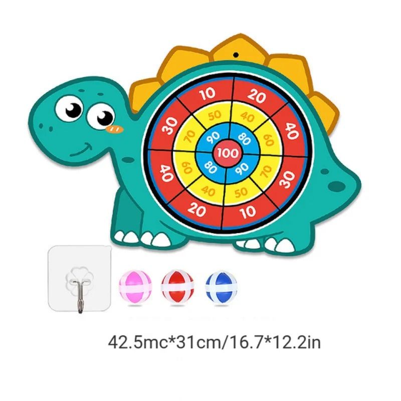 Montessori Sticky Ball Dart Board Large Interactive Target Game For Kids 11