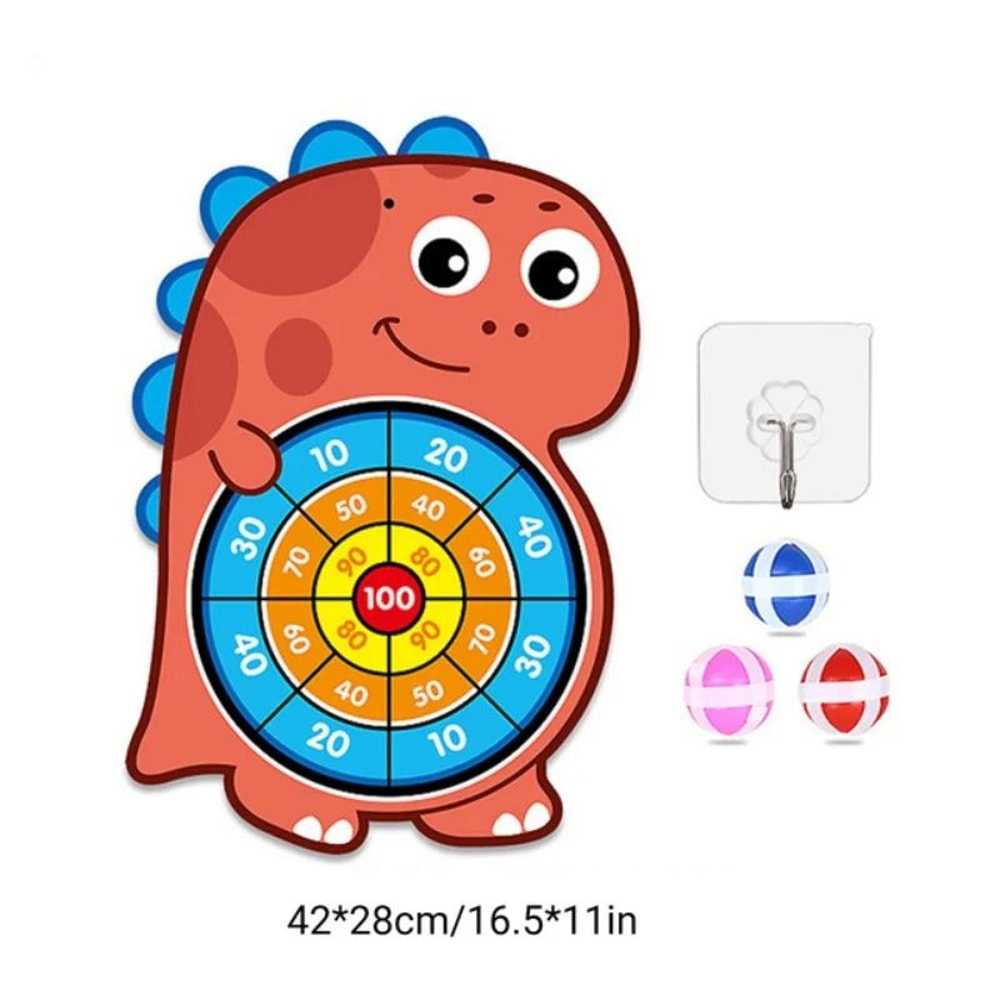 Montessori Sticky Ball Dart Board Large Interactive Target Game For Kids 13