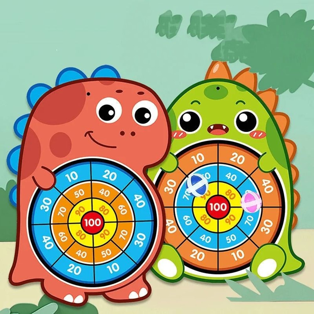 Montessori Sticky Ball Dart Board Large Interactive Target Game For Kids 3