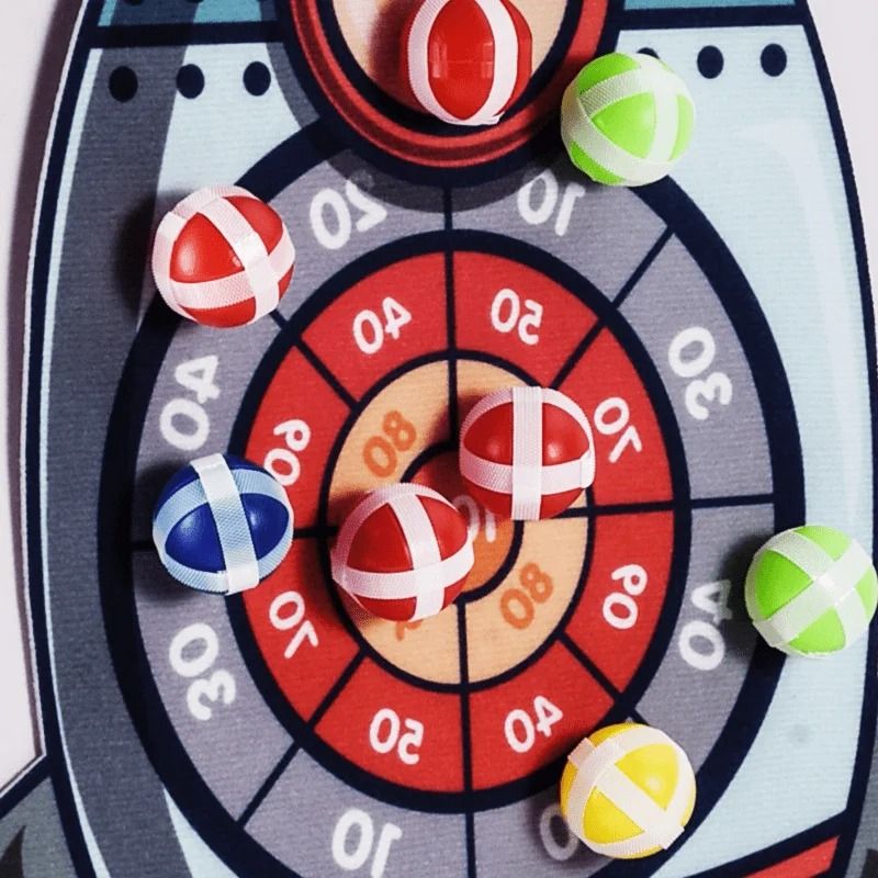 Montessori Sticky Ball Dart Board Large Interactive Target Game For Kids 5