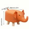 Creative Elephant Stool Solid Wood TechCloth Animal Footrest For Children 4