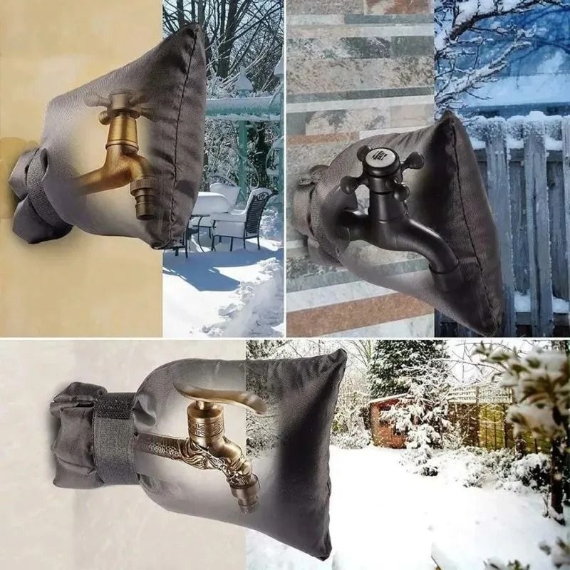 Winter Outdoor Faucet Insulation Cover Universal FreezeProof Protector For Garden Taps 4
