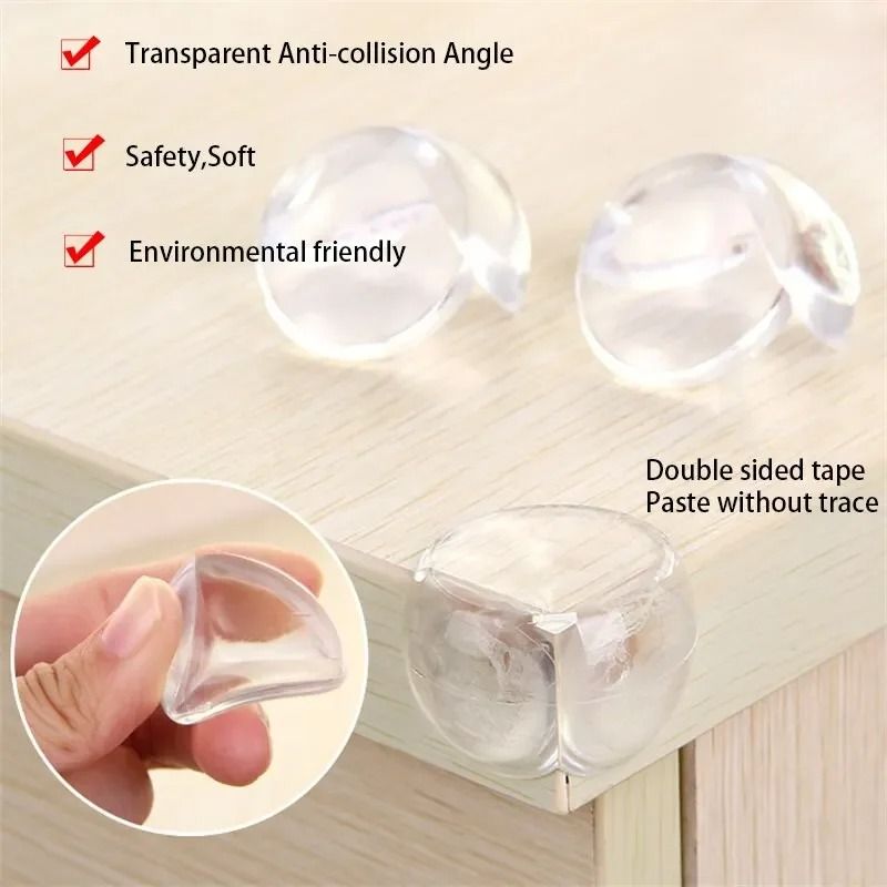 Transparent AntiCollision Corner Guards Soft PVC Child Safety Protectors For Furniture 3