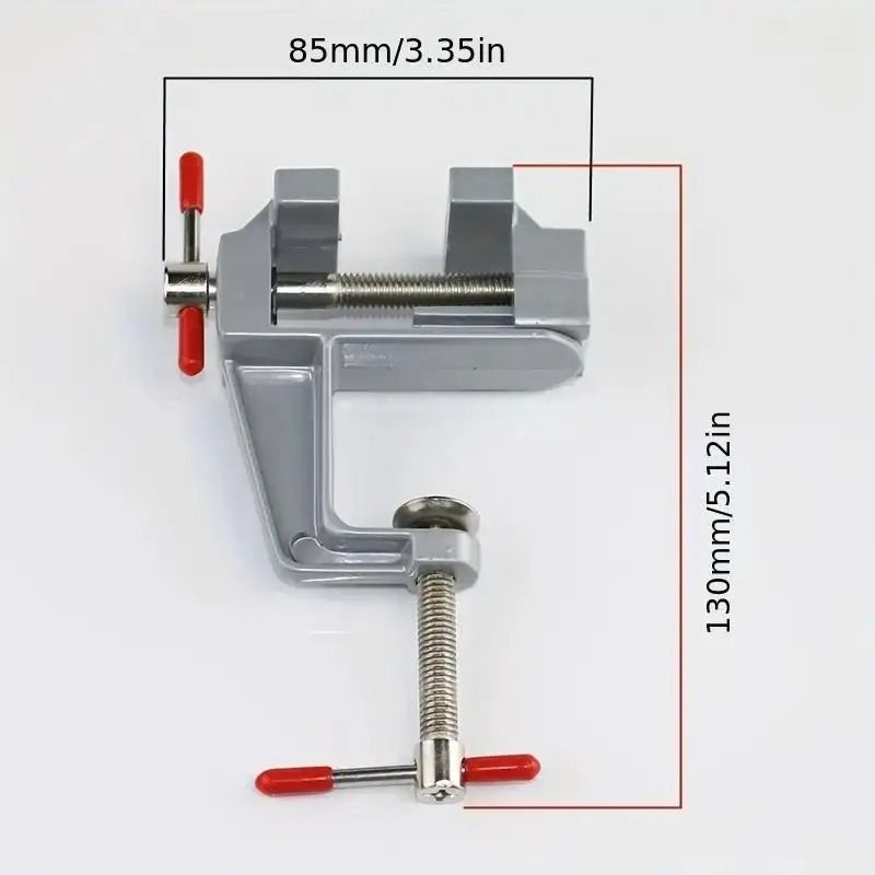 Sturdy Mini Aluminum Bench Vise Adjustable Table Clamp For Crafting Electronics DIY Projects 4