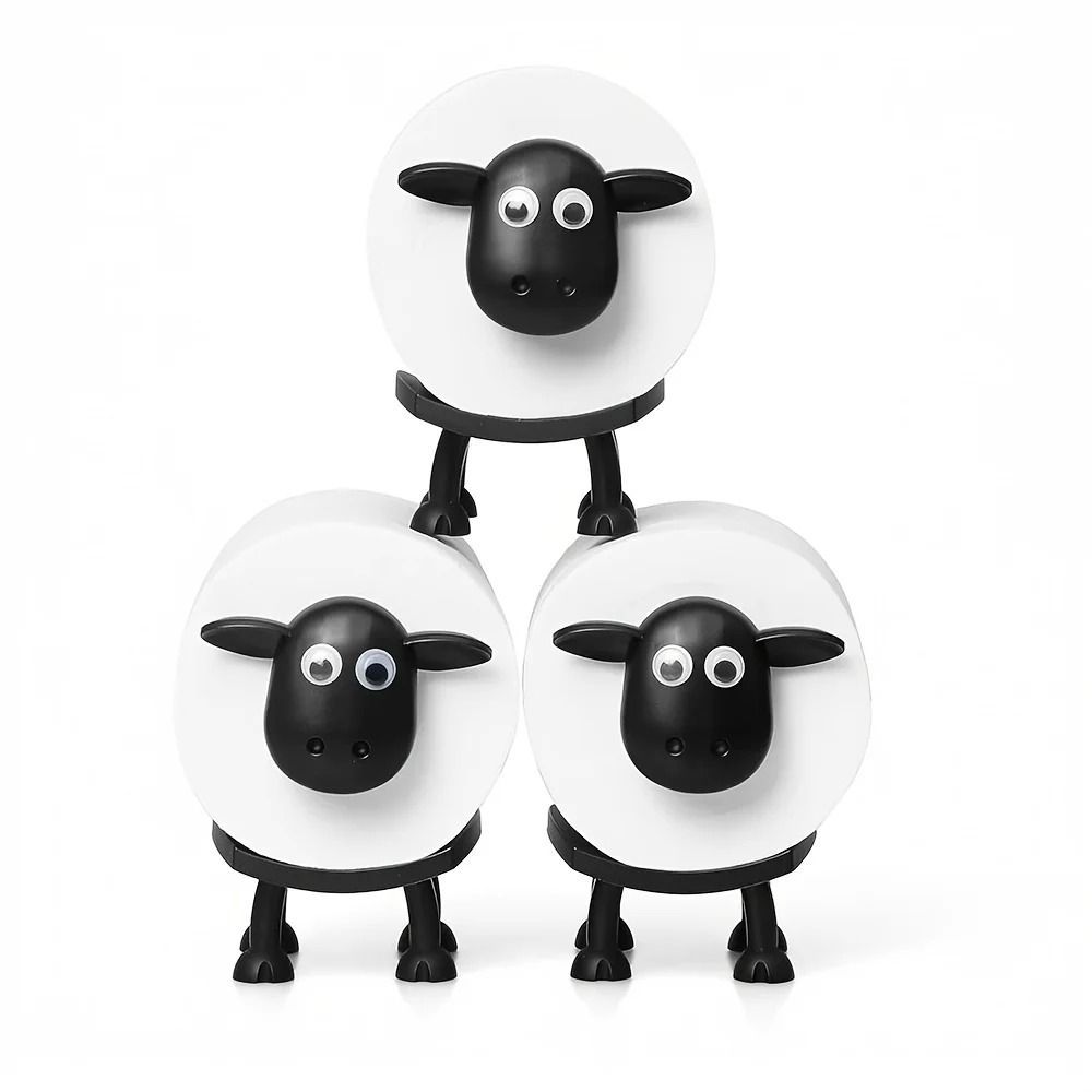 3D Printed SheepShaped Toilet Paper Holder Whimsical Freestanding Bathroom Decor 2