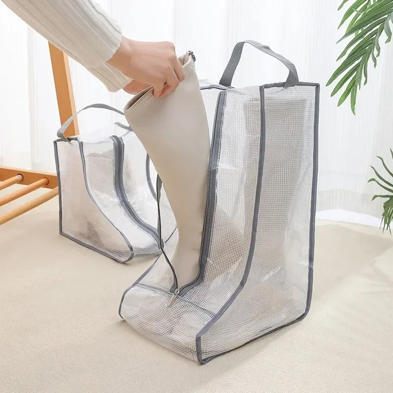 Portable Fashion Shoe Storage Bags DustProof Travel Organizer For High Heels Riding Boots 2