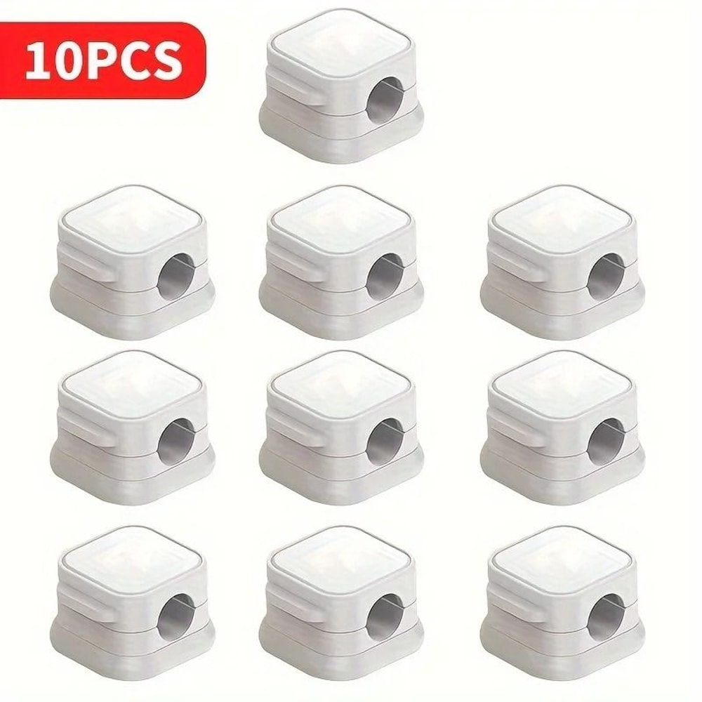10pcs Magnetic Cable Organizer Set PunchFree Desktop Car Cord Clips 5