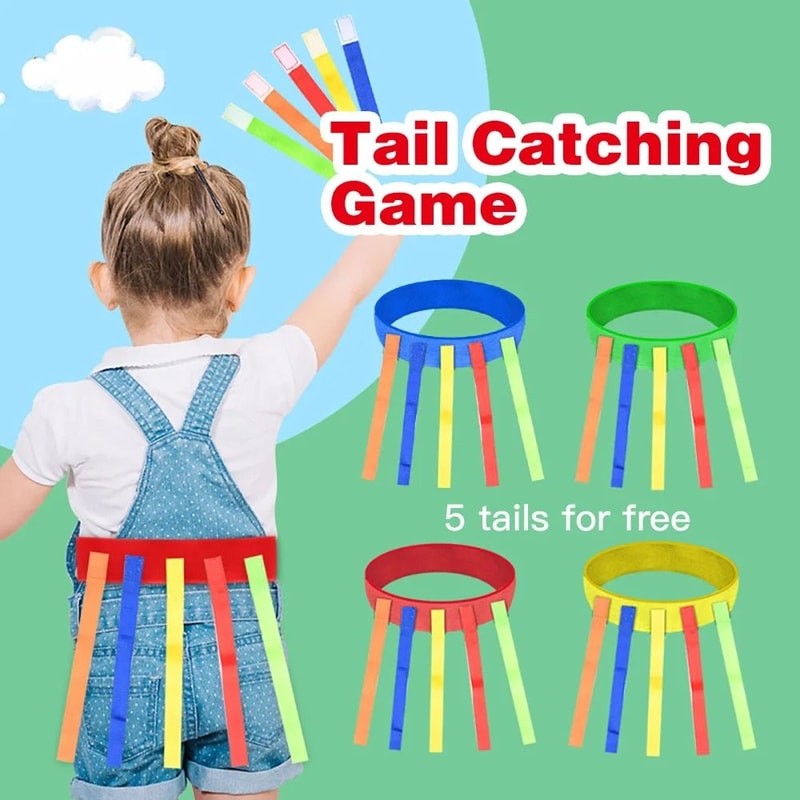 Kindergarten Catching Tail Training Belt Active Outdoor Teamwork Game For Kids 1