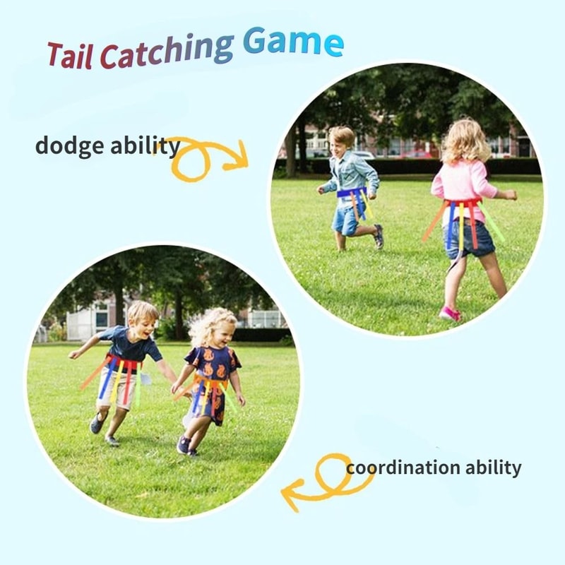 Kindergarten Catching Tail Training Belt Active Outdoor Teamwork Game For Kids 2