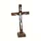 Vintage Wooden Standing Crucifix Elegant Catholic Jesus Cross For Home Church Decor 3